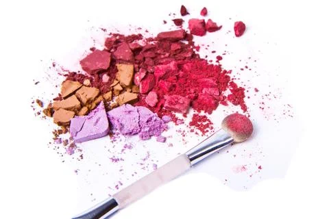 Crushed eyeshadow Stock Photos