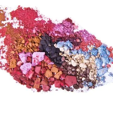 Crushed eyeshadow Stock Photos