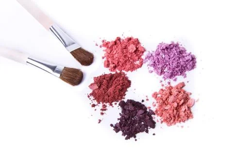 Crushed eyeshadow Stock Photos