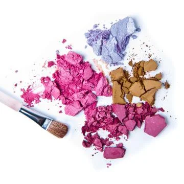 Crushed eyeshadow Stock Photos