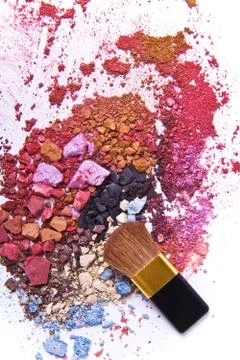 Crushed eyeshadow Stock-Fotos