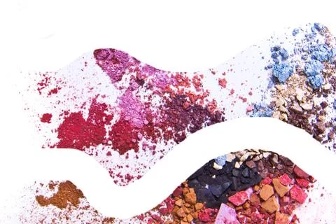 Crushed eyeshadow Stock Photos