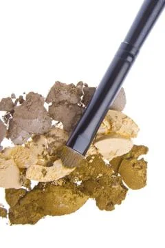 Crushed eyeshadows Stock Photos