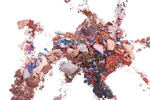 Crushed eyeshadows Foto stock