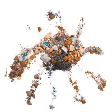 Crushed eyeshadows Stock Photos