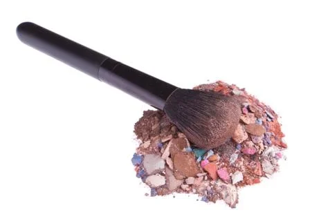 Crushed eyeshadows Stock Photos