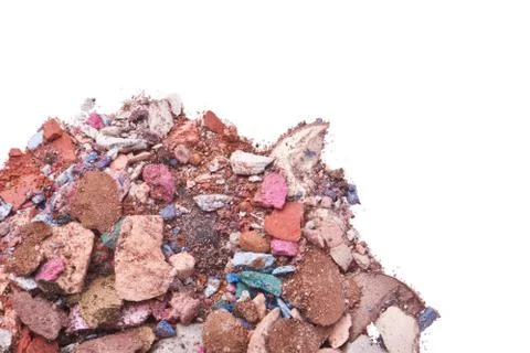 Crushed eyeshadows Stock Photos