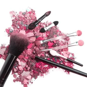 Crushed eyeshadows Stock Photos