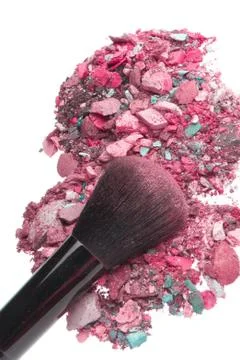 Crushed eyeshadows Stock Photos