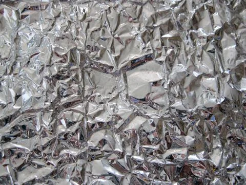 Crushed foil Stock Photos