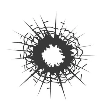 Crushed glass hand drawn, vector illustration Illustrazione stock