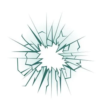 Crushed glass Stock Illustration
