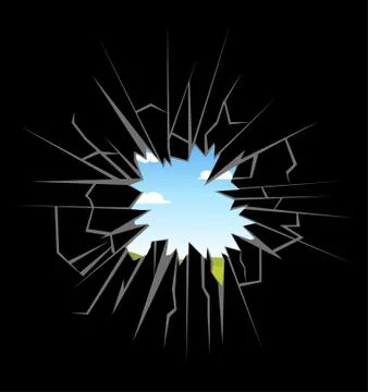 Crushed glass Stock Illustration