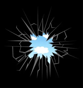 Crushed glass Stock Illustration
