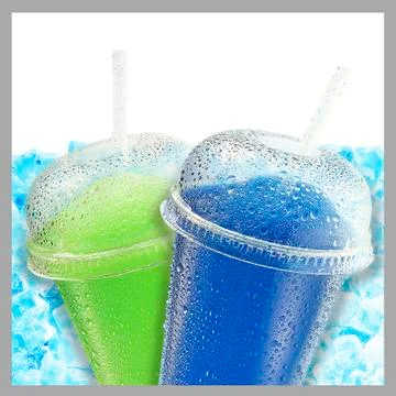 Crushed ice fruit refreshment Stock Illustration