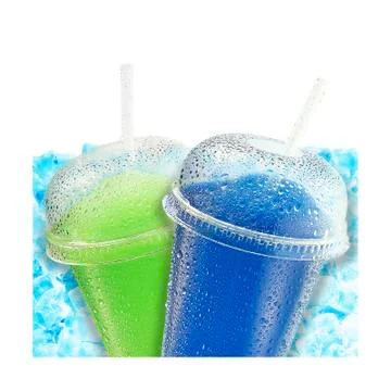 Crushed ice fruit refreshment Stock Photos