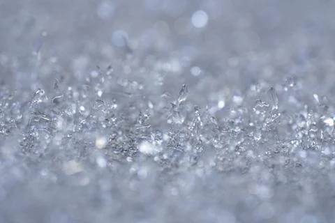 Crushed Ice Texture Abstract Background with Sparkling Frozen Surface Stock Photos