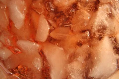 Crushed iced tea macro background Stock Photos