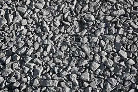 Crushed limestone aggregate Stock Photos