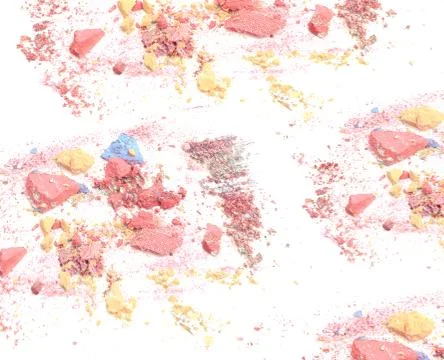 Crushed make up powder background Foto stock