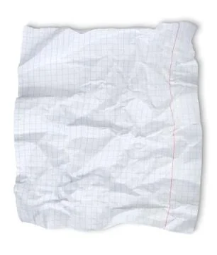 Crushed sheet of paper Stock Photos