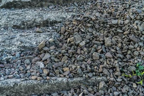 Crushed stone as a background Foto stock