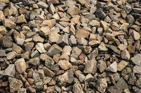 Crushed Stone Background Texture Pattern Rock Stock Photos