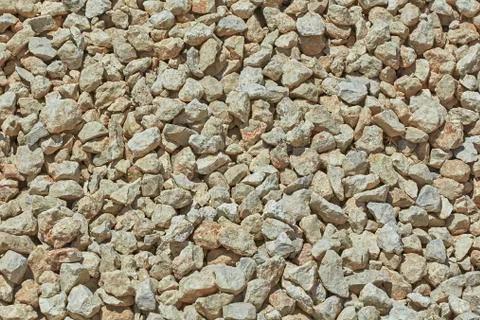 Crushed stone for construction Stock Photos