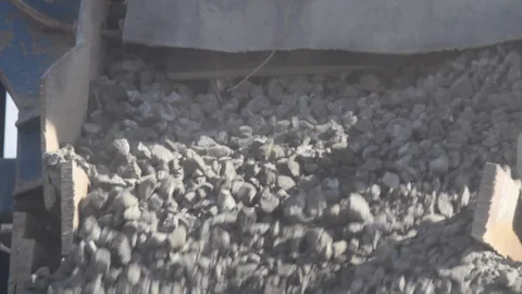 Crushed stone Stock Footage 129392023