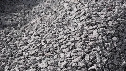 Crushed stone mesh  construction  texture pattern Stock Footage 111818803