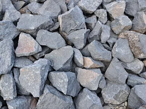 Crushed stone rocks texture background Stock-Fotos