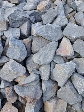Crushed stone rocks texture background Stock Photos