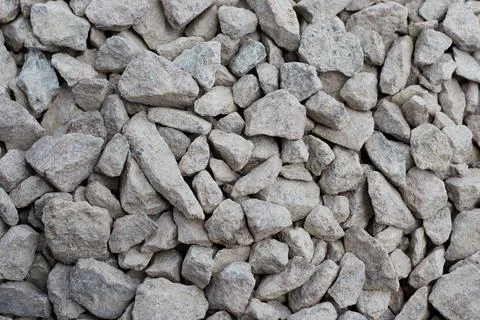 Crushed stone stone for construction close-up is used for roads Stock Photos
