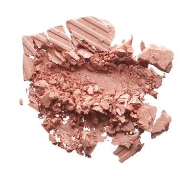 Crushed texture of gently peach eye shadow or powder Stock Photos