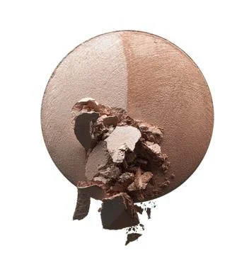 Crushed texture of light beige eye shadow or powder Stock Photos