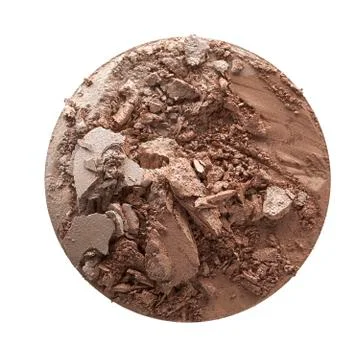 Crushed texture of light beige eye shadow or powder Stock Photos