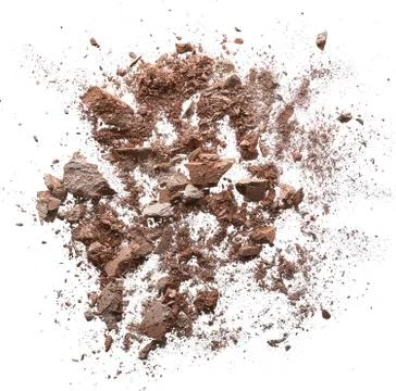 Crushed texture of light beige eye shadow or powder Stock Photos