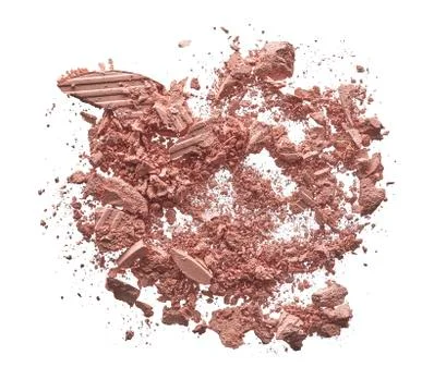Crushed texture of light beige eye shadow or powder Stock Photos
