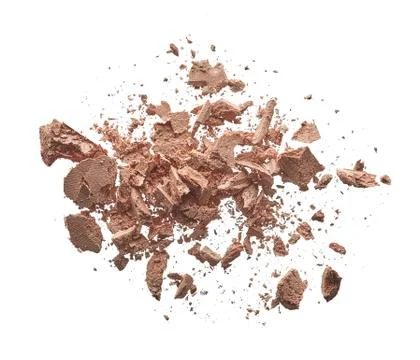 Crushed texture of light beige eye shadow or powder Stock Photos