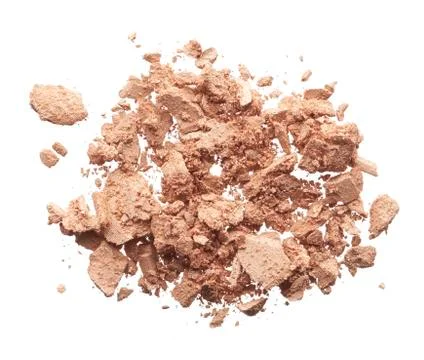 Crushed texture of light beige eye shadow or powder Stock Photos