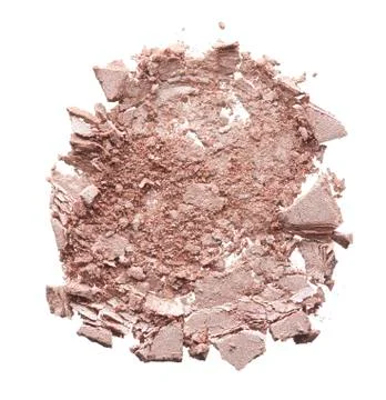 Crushed texture of light beige eye shadow or powder Stock Photos