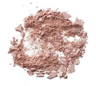 Crushed texture of light beige eye shadow or powder Stock Photos