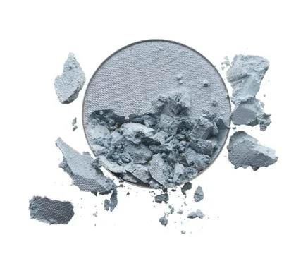 Crushed texture of light grey eye shadow or powder Stock Photos