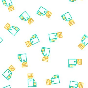 Crusher device for production peanut, press machine vector seamless pattern Stock Illustration