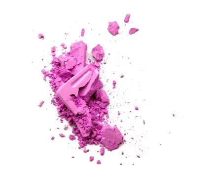 Crusher eyeshadow on white background Stock Photos