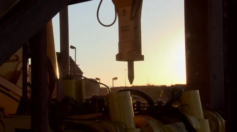 Crusher head moves Stock Footage 55039605
