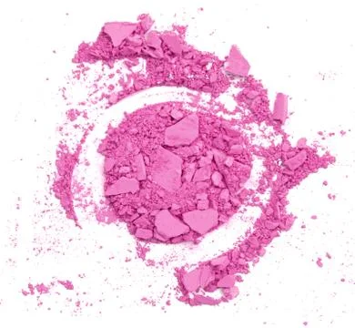 Crusher make up eyeshadow on white background Stock Photos