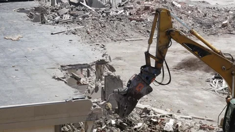 Crusher at work Stock Footage 136933218