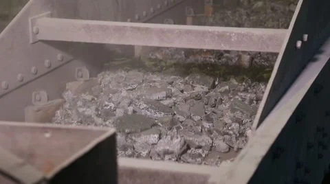 Crushing and packing iron Stock Footage 61784828