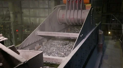 Crushing and packing iron Stock Footage 61784864
